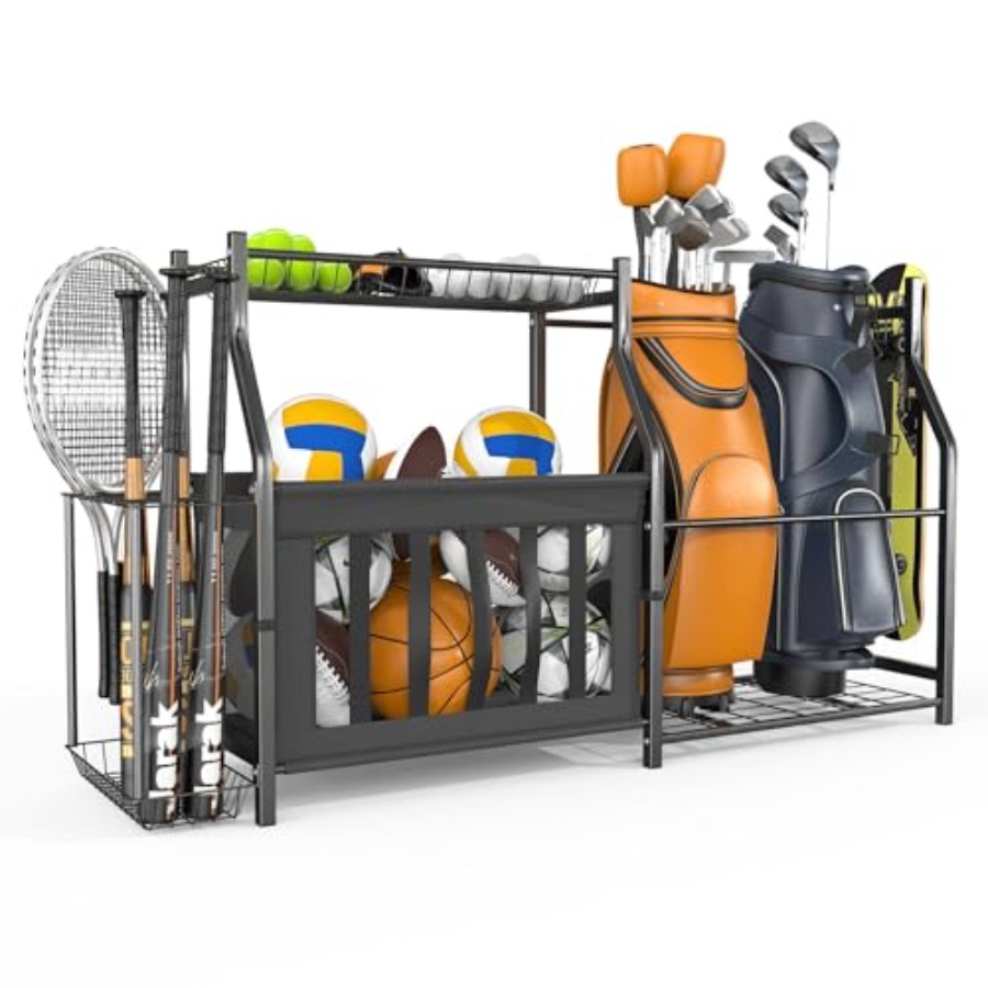 Golf Equipment Garage Organizer - Garage Sports Equipment Organizer Ball Storage