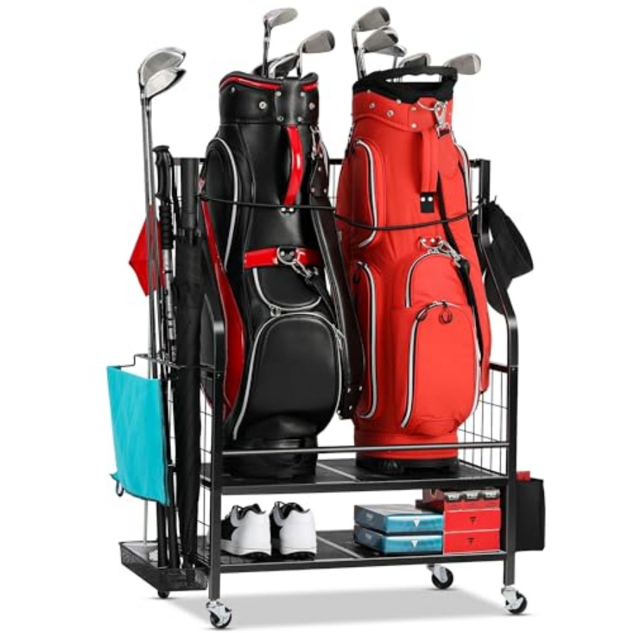Golf Bag Storage Garage Organi - Golf Equipment Garage Organizer 评论和价格