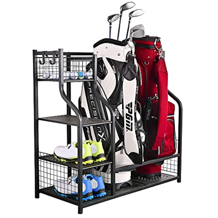 Golf Bag Garage Storage Organi - Golf Equipment Garage Organizer 评论和价格