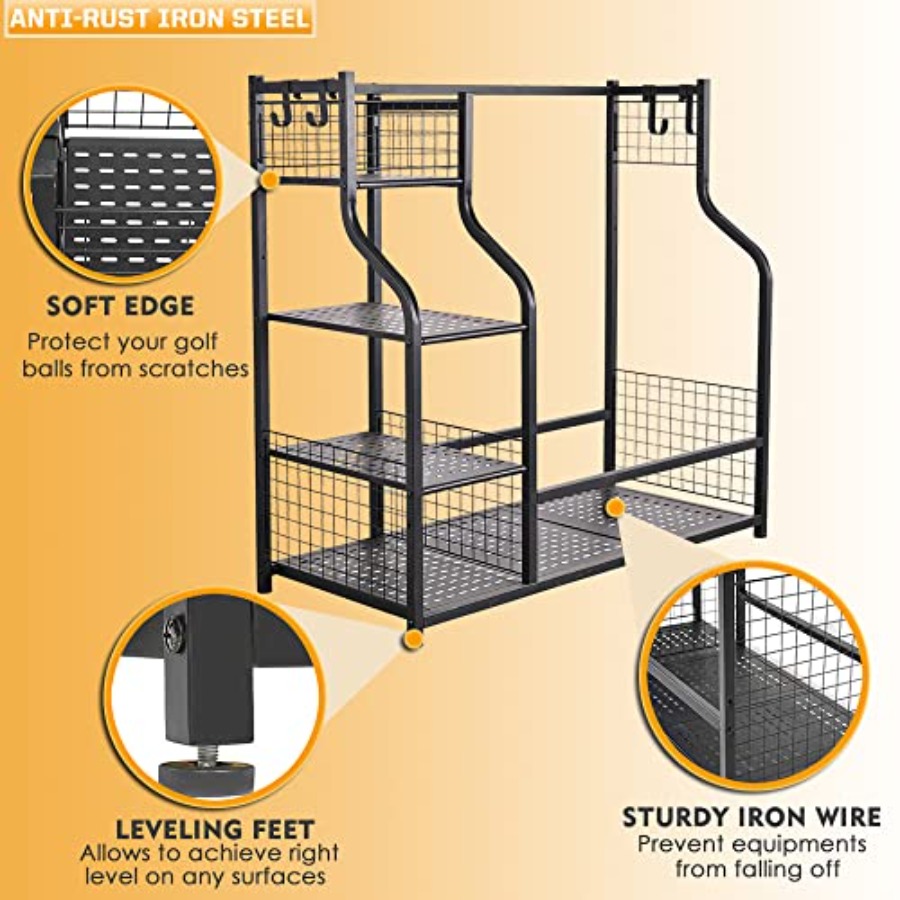 Golf Bag Garage Storage Organi - Golf Equipment Garage Organizer 评论和价格