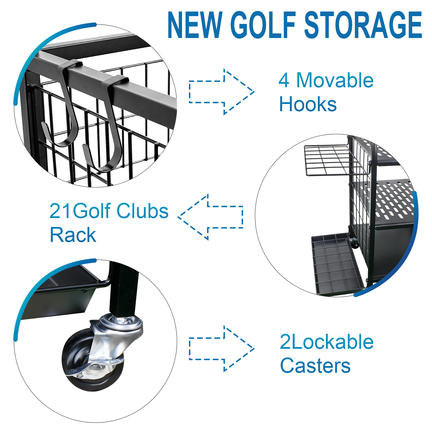 Golf Bag Storage Garage Organi - Golf Equipment Garage Organizer 评论和价格