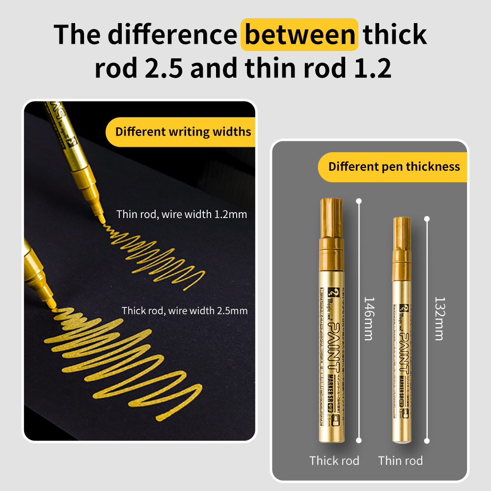 1.2mm/2.5mm Permanent Paint Pe - Tee Height Marker 评论和价格