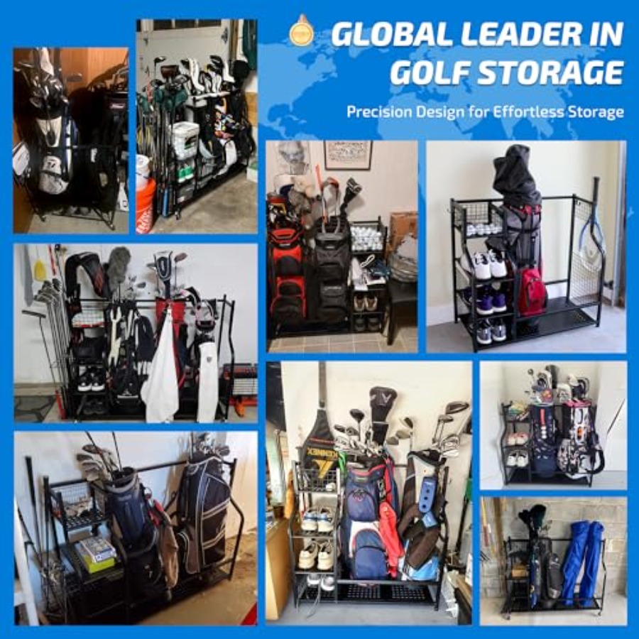 Golf Bag Storage Garage Organi - Golf Equipment Garage Organizer 评论和价格