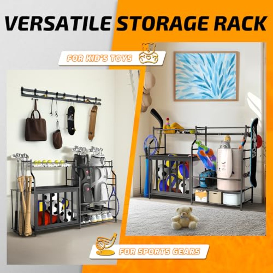 Sports Equipment Organizer Rac - Golf Equipment Garage Organizer 评论和价格