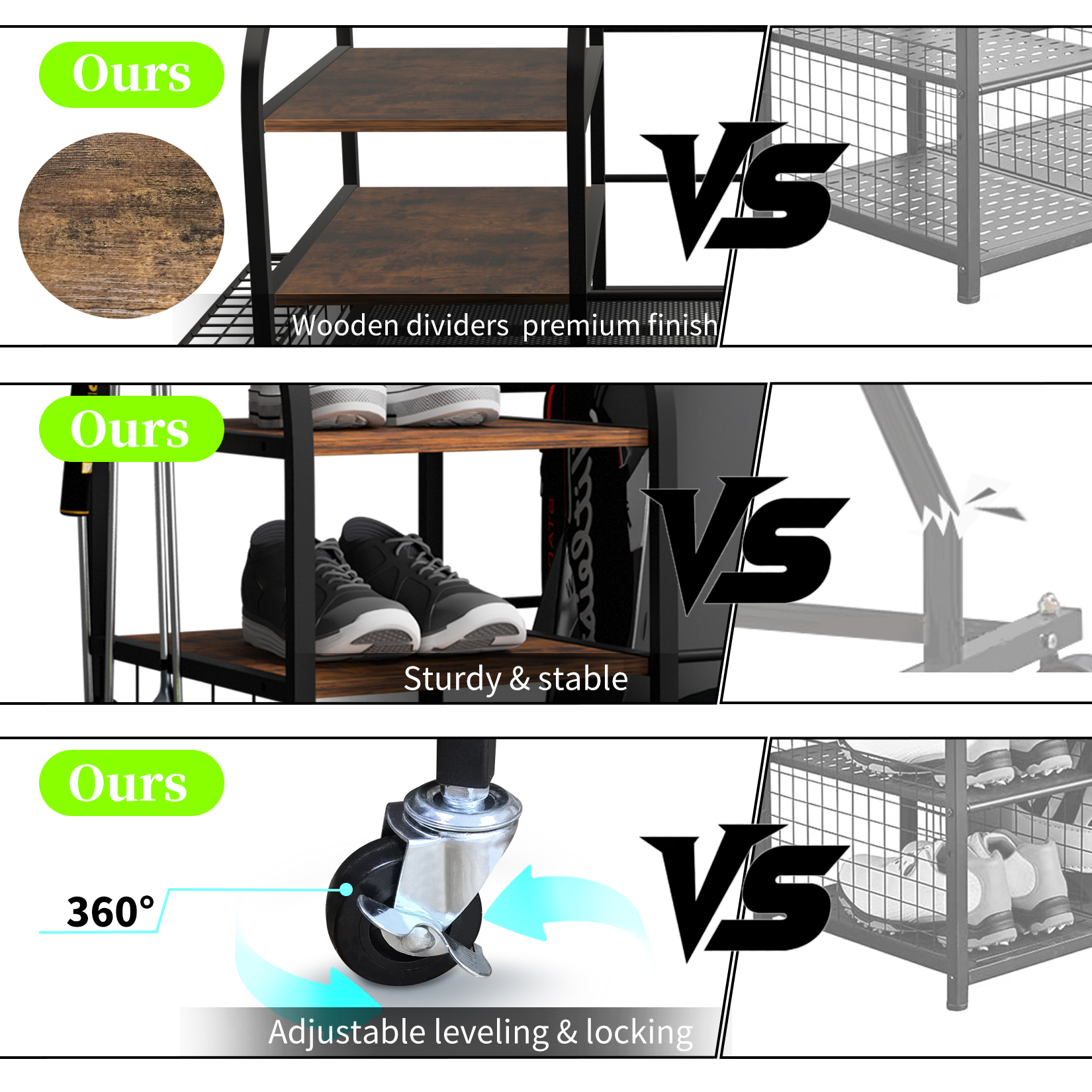 Golf Storage Garage Organizer  - Golf Equipment Garage Organizer 评论和价格