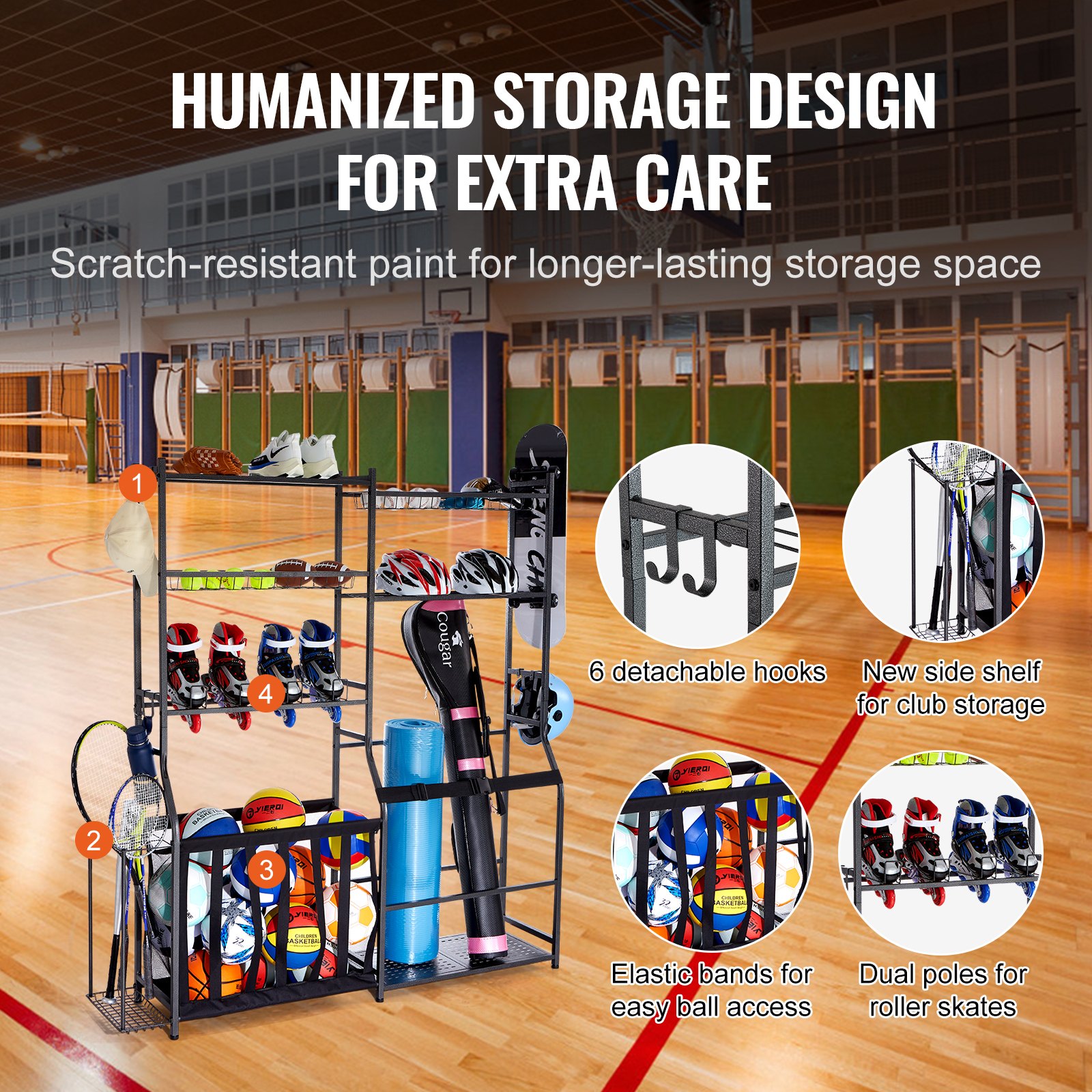 Golf Storage Garage Organizer, - Golf Equipment Garage Organizer 评论和价格