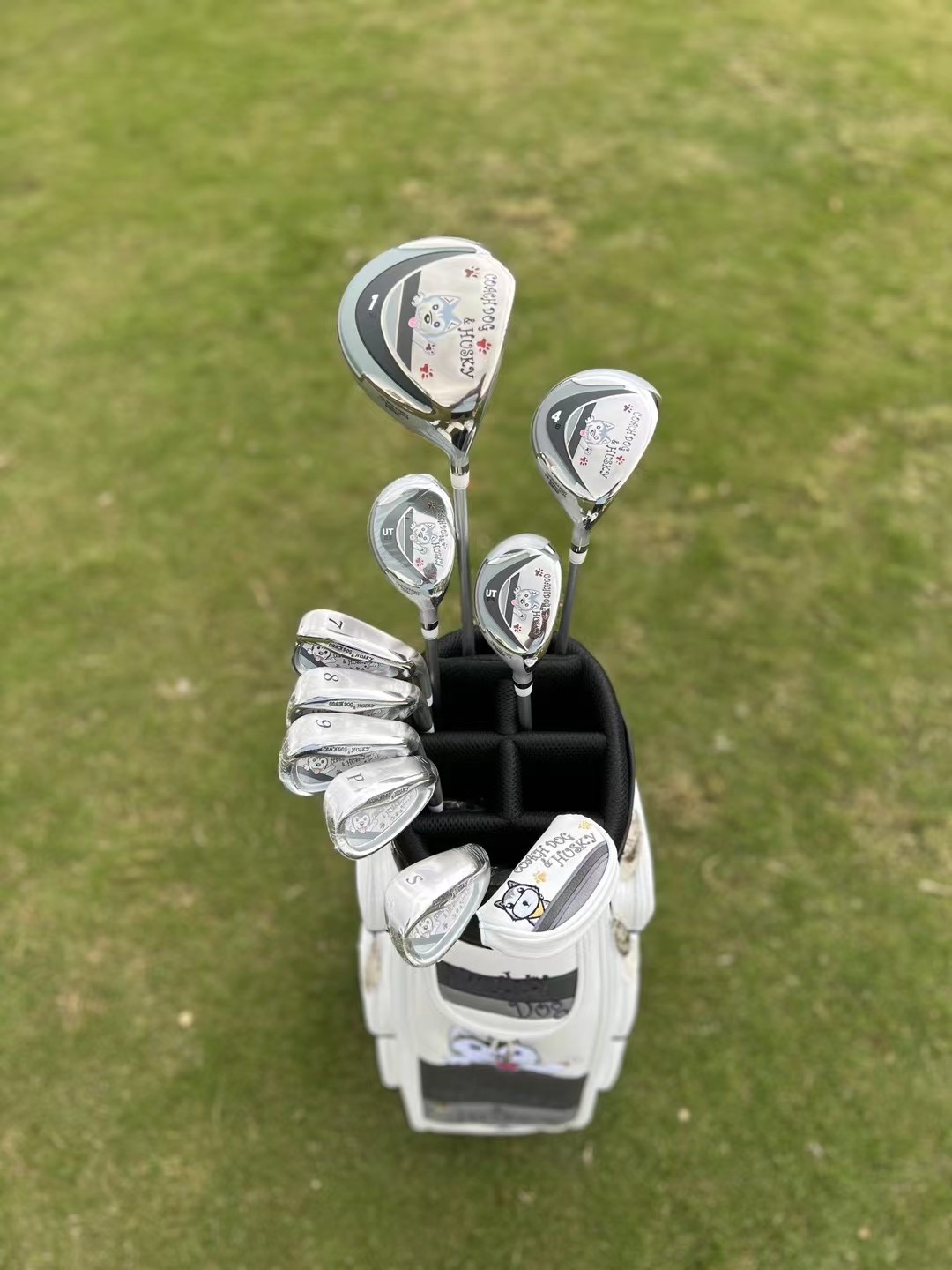 Happy dog ​​cartoon image golf - Golf Equipment Junior 评论和价格