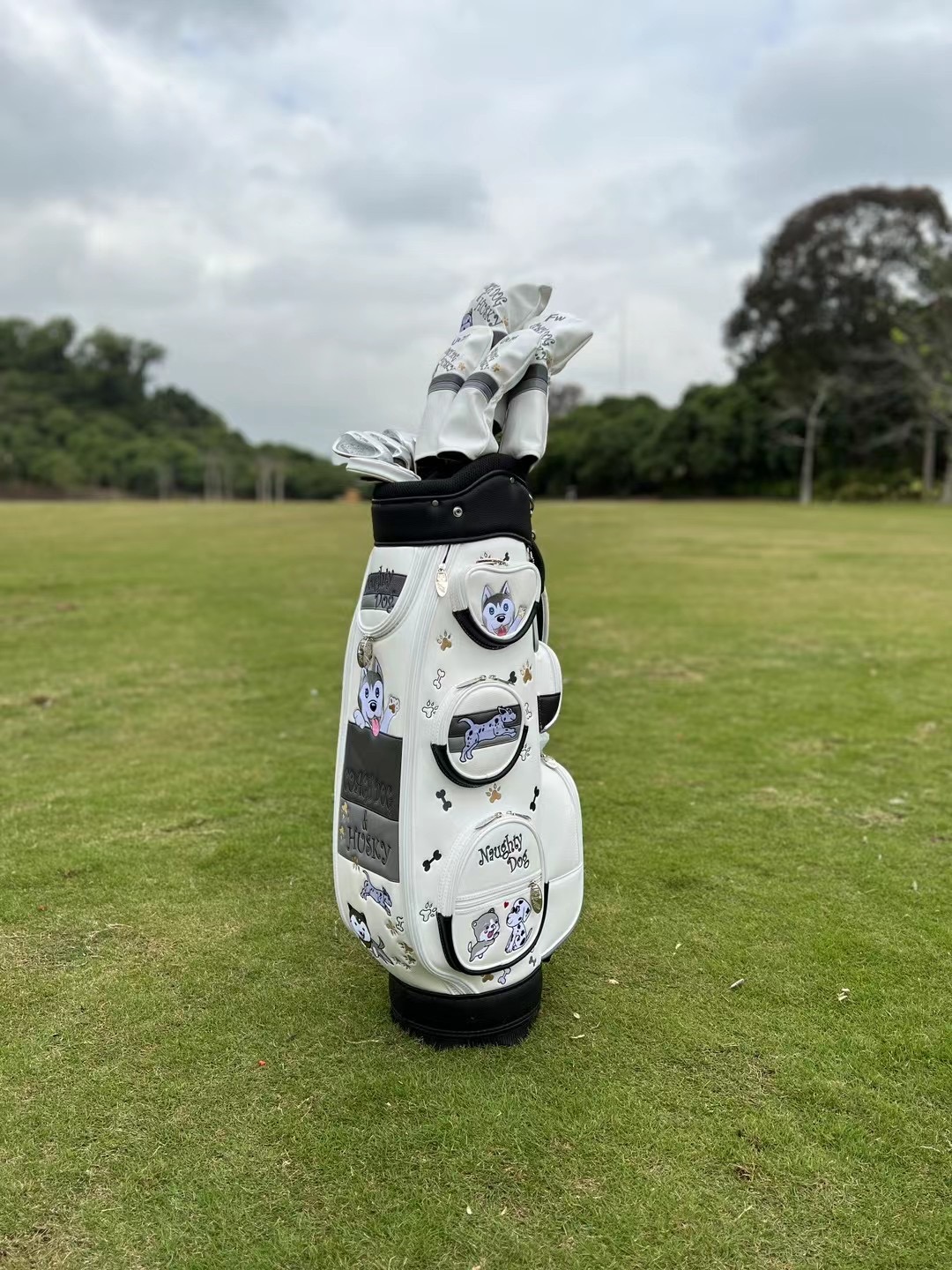 Happy dog ​​cartoon image golf - Golf Equipment Junior 评论和价格