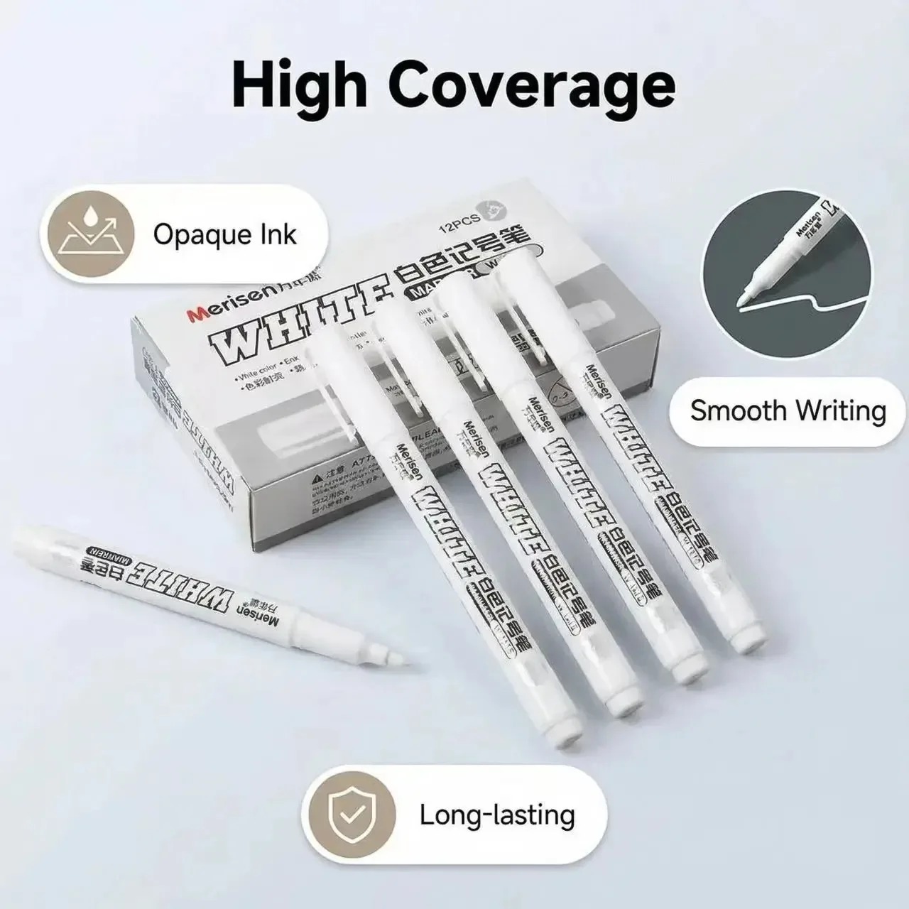 1-5pcsWaterproof White Marker  - Tee Height Marker 评论和价格