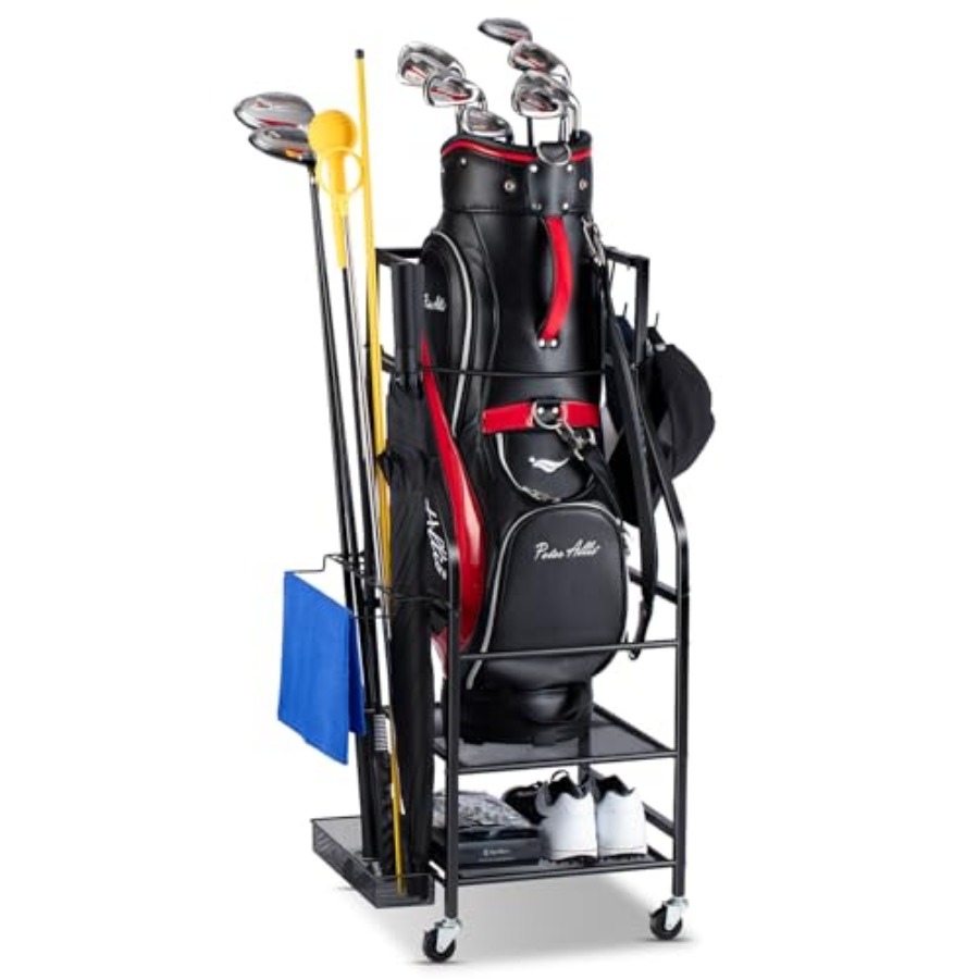 Golf Bags Storage Garage Organ - Golf Equipment Garage Organizer 评论和价格