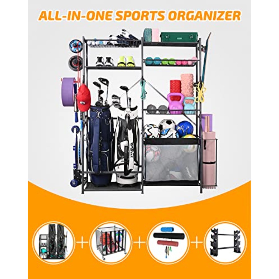 Extra Large Golf Storage Ball  - Golf Equipment Garage Organizer 评论和价格
