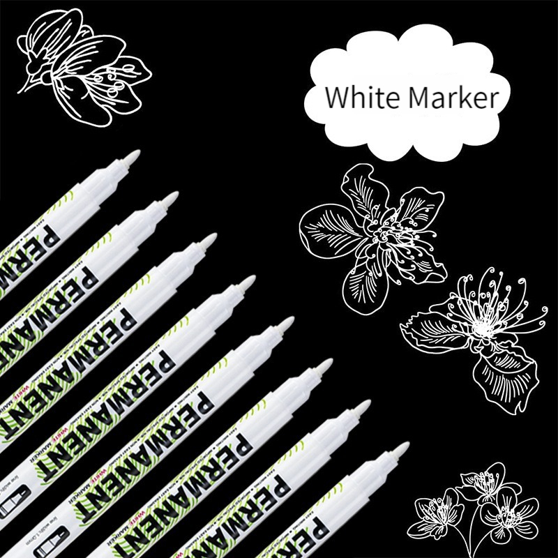 1-20Pcs White Marker Pen Alcoh - Tee Height Marker 评论和价格