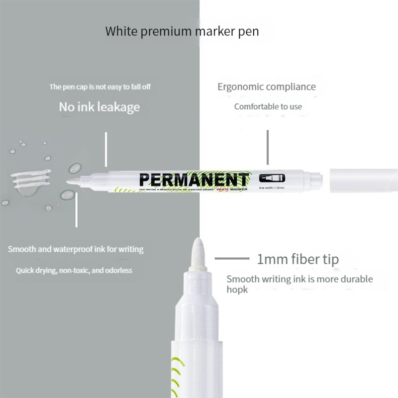 1-20Pcs White Marker Pen Alcoh - Tee Height Marker 评论和价格