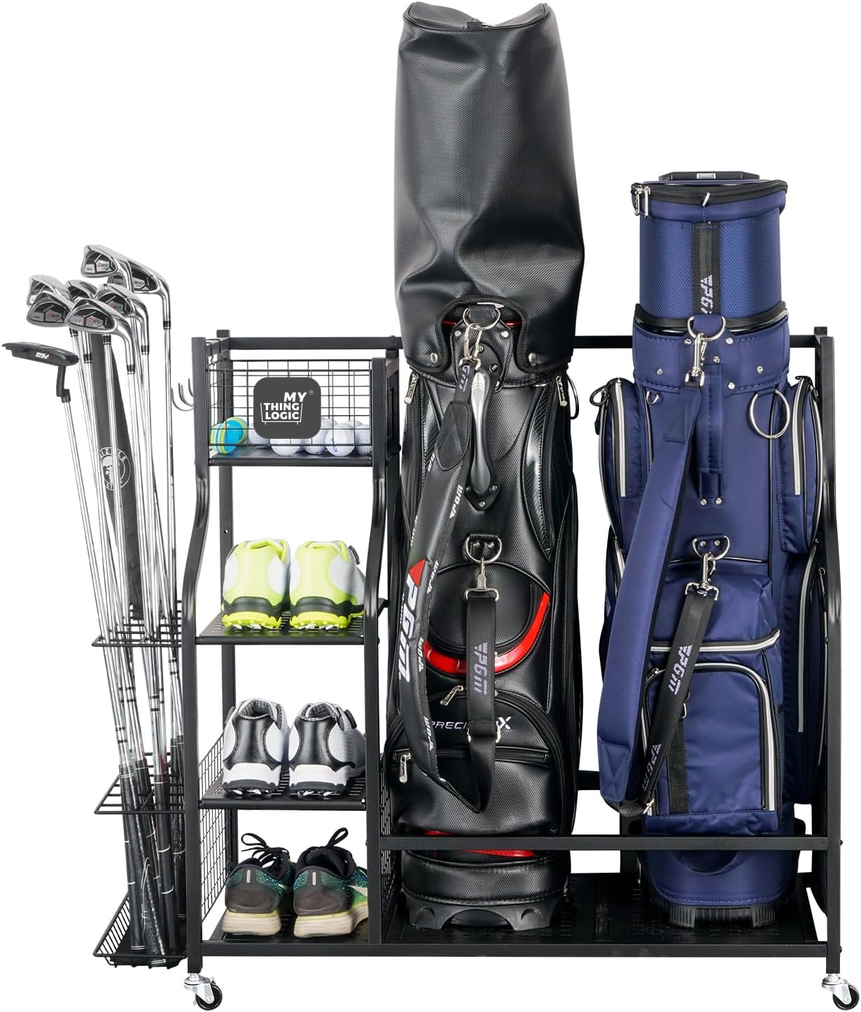 Golf Storage Garage Organizer, - Golf Equipment Garage Organizer 评论和价格