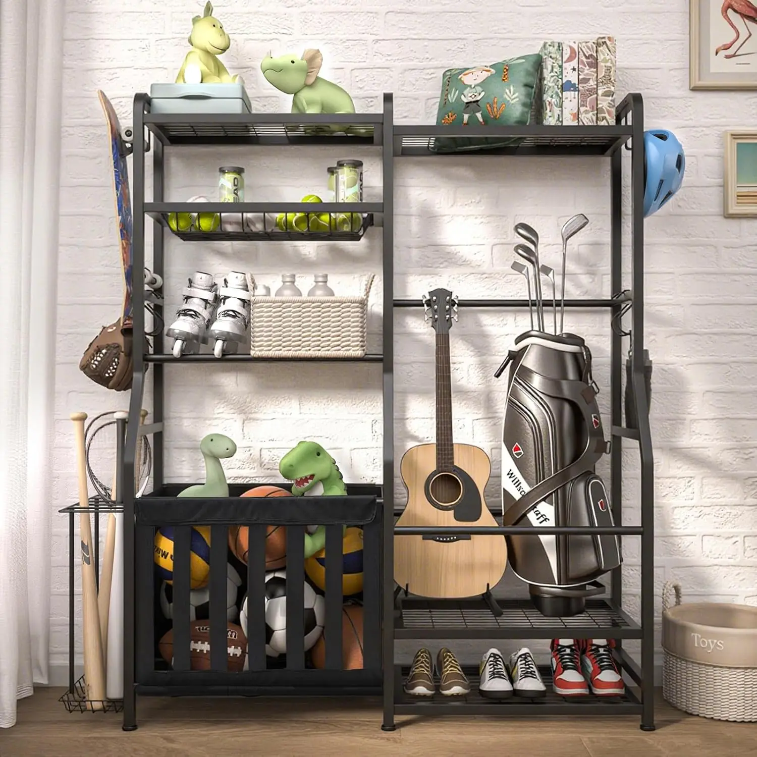 Garage Sports Equipment Organi - Golf Equipment Garage Organizer 评论和价格