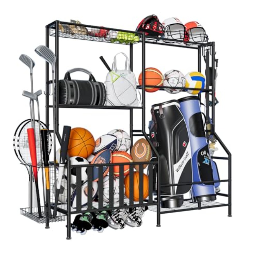 Sports Equipment Organizer Hea - Golf Equipment Garage Organizer 评论和价格