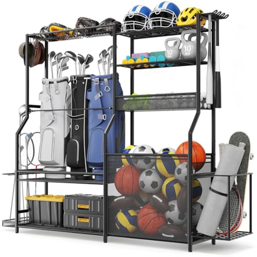 Garage Sports Equipment Organi - Golf Equipment Garage Organizer 评论和价格
