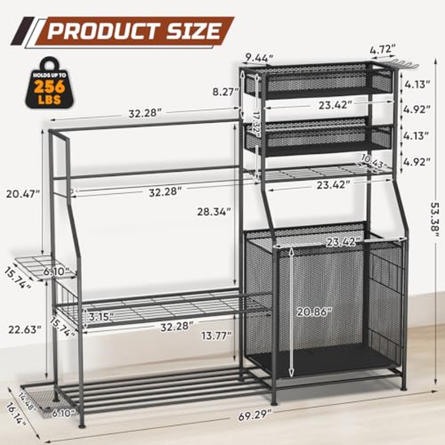Garage Sports Equipment Organi - Golf Equipment Garage Organizer 评论和价格